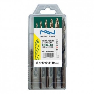 ESTUCHE BROCAS MULTI STEP HSS-CO 4-5-6-8-10MM