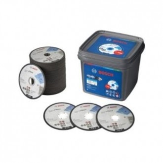 100 DISCOS DE CORTE STANDARD METAL 125MM