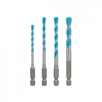 BROCAS SET 4 EXPERT HEX-9 MULTI CONSTRUCTION 4-8MM