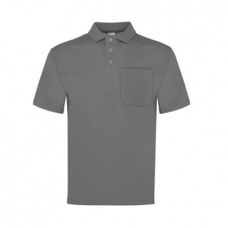 POLO M/CORTA GRIS 1 BOLSILLO T. XL 100-GR