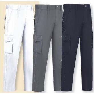 PANTALON STRETCH MULTIBOLSILLOS L9000 GRIS T-46