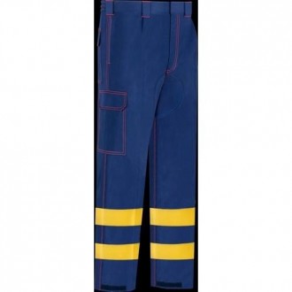 PANTALON AV AZUL/AMARILLO L3000 T-54 PPAV-42-AMT54