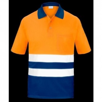 POLO A.V. BICOLOR NARANJA M/C COOLMAX L3000 S