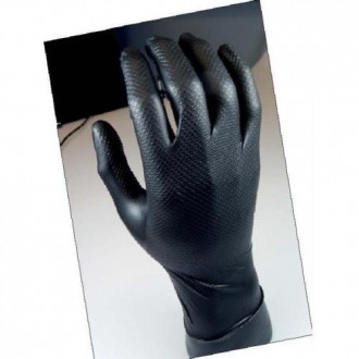 GUANTE DESECHABLE NITRILO NEGRO GRIPPAZ 580 NR L
