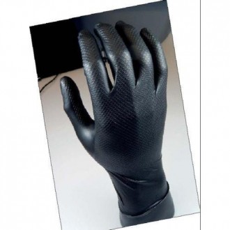 GUANTE DESECHABLE NITRILO NEGRO GRIPPAZ 580 NR XL