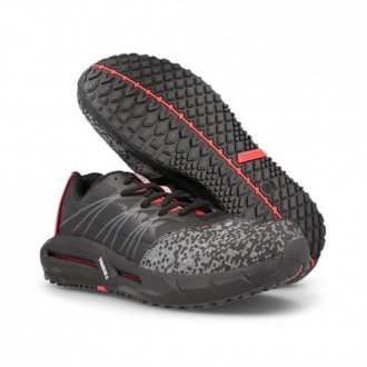 ZAPATILLA SEG. MATRIX NEGRO-ROJO T-40P5220 NE-RO