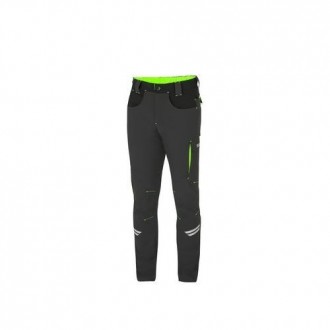 PANTALON KANSAS LIGHT TECH GRIS/VERDE T-2XL