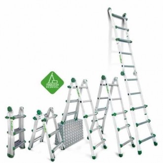 ESCALERA TELESCOPICA DE ALUMINIO 3X4