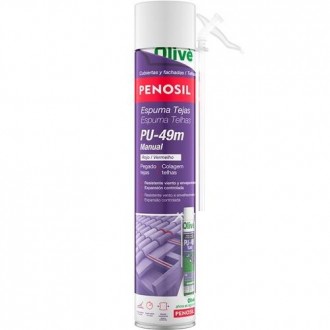 ESPUMA POLIURETANO TEJAS CANULA ROJO PU-49 750ML
