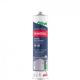 MASILLA DE POLIURETANO PU-16 NEGRO CARTUCHO 300ML