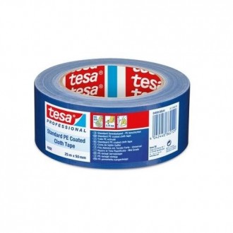 CINTA AMERICANA EXTRAFUERTE AZUL 25M X 50MM