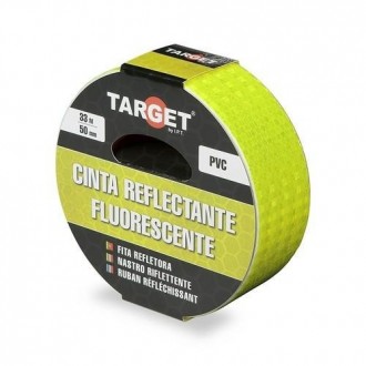CINTA ADHESIVA REFLECTANTE 33MX50MM FLUORESCENTE