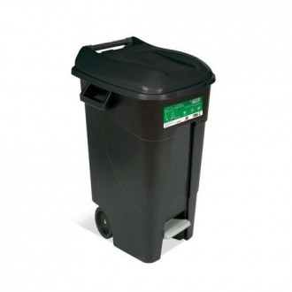 CONTENEDOR JARDIN 120 L. C/PEDAL NEGRO ECO 443138