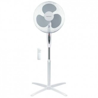 VENTILADOR PIE NAMETIL C/MANDO Y TEMP 43CM 45W BL