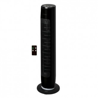 VENTILADOR TORRE C/MANDO 79CM 45W 220-240V NEGRO