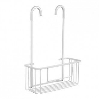 CESTILLO C/COLGADOR GRIFO ALUMINIO ARTIC BLANCO