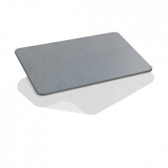 ALFOMBRA BAÑO DIATOMITA SIMI 60X39 CM GRIS
