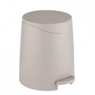 CUBO CON PEDAL PORTES 3L 19X22X22CM TAUPE ALLSTAR