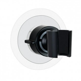 SOPORTE CABEZAL DUCHA 360 8X7.5X8CM  NEGRO