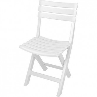 SILLA JARDIN PLEGABLE RESINA KOMODO BLANCA