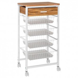 VERDULERO ACERO 4 CESTAS CAJON C/BL 998440 500