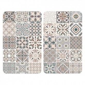 CUBRE COCINA VIDRIO 2 PIEZAS 30X52 AZULEJOS 53904