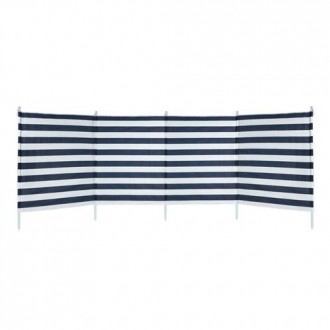PARAVIENTOS PLAYA 3.2X1 M 4 PARTES  RAYAS AZULES