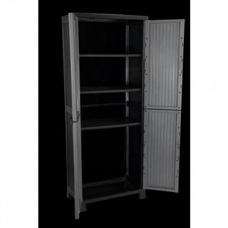 ARMARIO RESINA GRIS 3 BALDAS 171.5X68X39CM