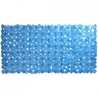 ALFOMBRA BAÑO ANTIDESLIZ. 72X33 AZUL  MARELIA 5223