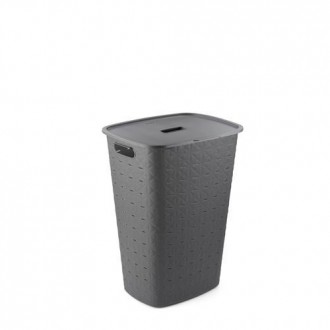 PONGOTODO SOFTEX LAUNDRY HAMPER 56L GRIS OSCURO