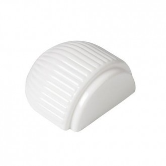 TOPE PUERTA FLEXIBLE ADHESIVO BLANCO 40X39MM