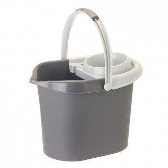 CUBO RECT.BAMBOO PRINT GREY CON ESCURRIDOR 9392