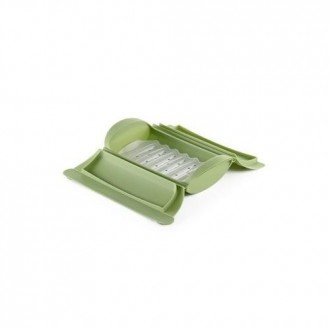 ESTUCHE DE VAPOR C/BANDEJA 2 PERSONAS COLOR VERDE