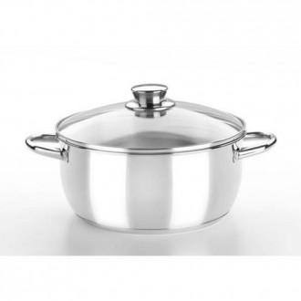 CACEROLA CON TAPA CRISTAL 22 CM. OPTIMA M451122