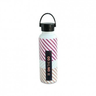 BOTELLA TERMO 750ML FUCSIA FLUOR PRINT ON THE GO