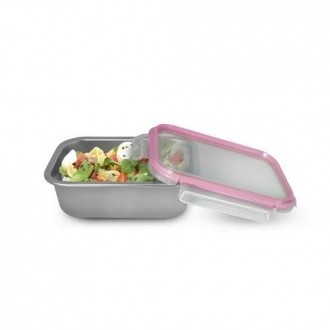 CONTENEDOR RECTANGULAR ACERO INOX 700ML