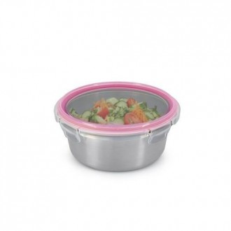 CONTENEDOR REDONDO ACERO INOX 1000ML