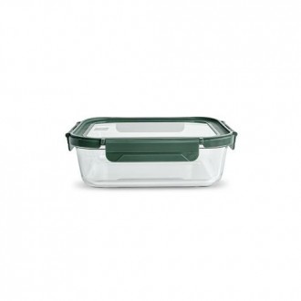 CONTENEDOR VIDRIO RECTANGULAR 1520ML C/TAPA 8583-V