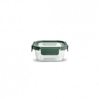 CONTENEDOR VIDRIO CUADRADO 520ML C/TAPA 8585-V