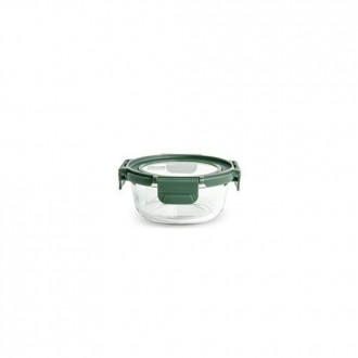 CONTENEDOR VIDRIO REDONDO 400ML C/TAPA 8587-V