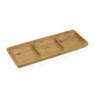 FUENTE 3 COMPARTIMENTOS BAMBU  26X10X2CM  19910304