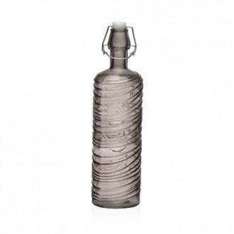 BOTELLA GRIS 1000ML 8.2X8.2X30.6  22500088