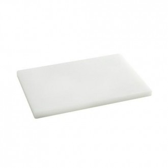 TABLA CORTAR POLIETILENO 29X20X1.5CM  BLANCA