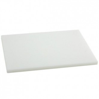 TABLA CORTAR POLIETILENO 38X28X1.5CM  BLANCA
