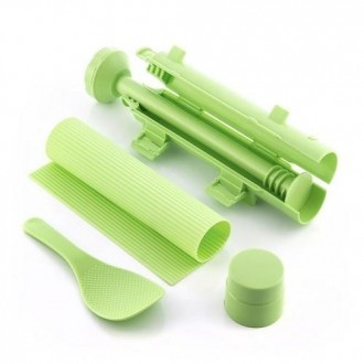 SET SUSHI CON RECETAS 3 PIEZAS VERDE V0103086