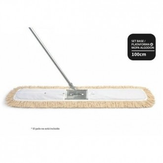 SET BASE + RECAMBIO MOPA ALGODON 100 CM