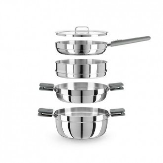 SET 24CM COMPAC ACERO INOX MONIX A300024