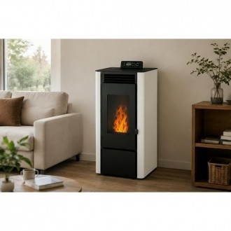 ESTUFA PELLETS XFS FIRESIDE PSC-A 9 KW BLANCA