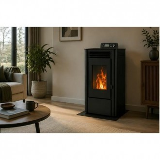 ESTUFA PELLETS XFS FIRESIDE PSC-A 9 KW NEGRA