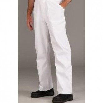 PANTALON CON GOMA MULTIBOLSILLOS TERGAL BLANCO 42